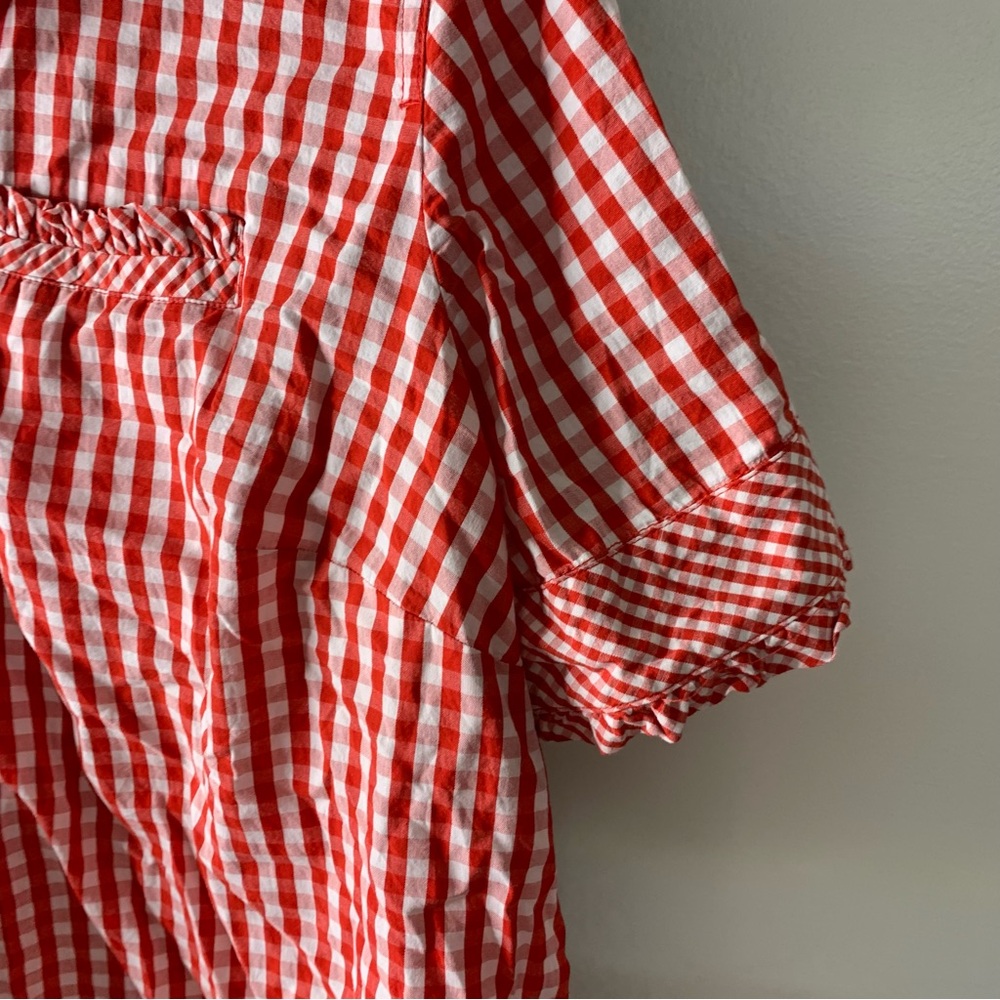 Crown & Ivy Red Gingham Button-Up Shirt - Picture 3 of 5